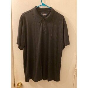 Vintage Oleg Cassini Black Polo Shirt Size XL